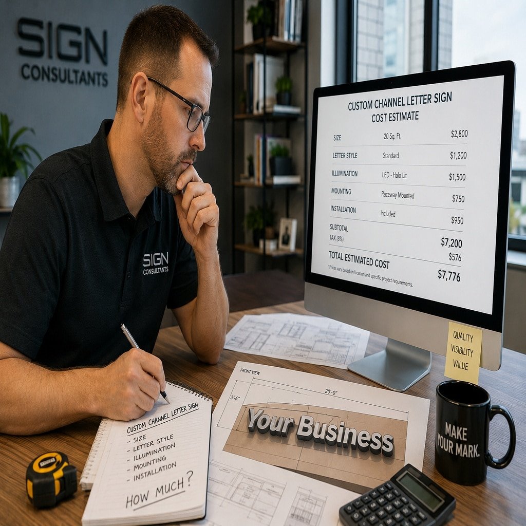 How much do custom channel letter signs cost?
